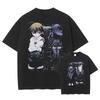 Anime School Days Kotonoha Sekai Saionji Grafik T-Shirt Unisex Vintage Gewaschene Baumwolle Kurzarm Streetwear Lässige Oberteile