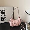 Flower Three Dimensional Trendy Small Women Bag Inner Pocket Design Zipper Bags