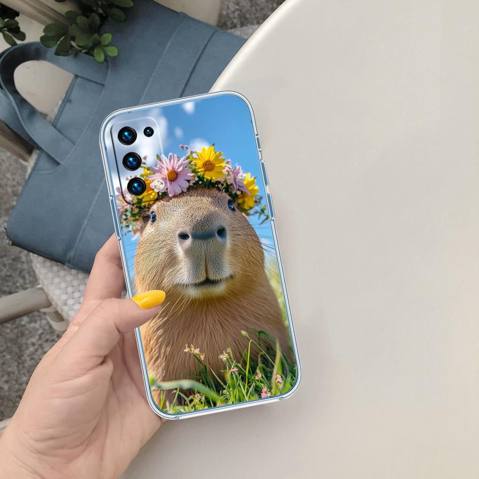 

PP13 Cartoon Capybara Soft Shell Transparent Phone Case for Samsung Galaxy A04 A04S A14 A23 A34 A54 M23 M33 M52 M53 Galaxy M53