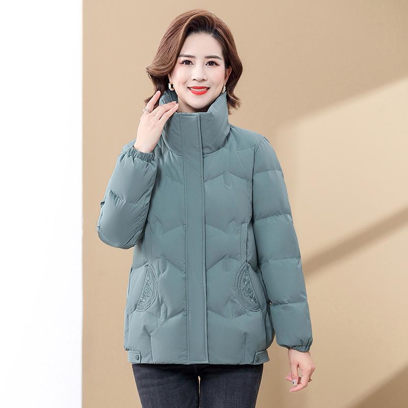 

Stylish Winter Jacket: Short, Thick, Plus-Size for Elderly Women 4XL (suggested 165-180 jin)