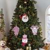1pc Christmas tree decoration, Santa Claus, snowman, elk, artificial lollipop decoration, with hanging rope