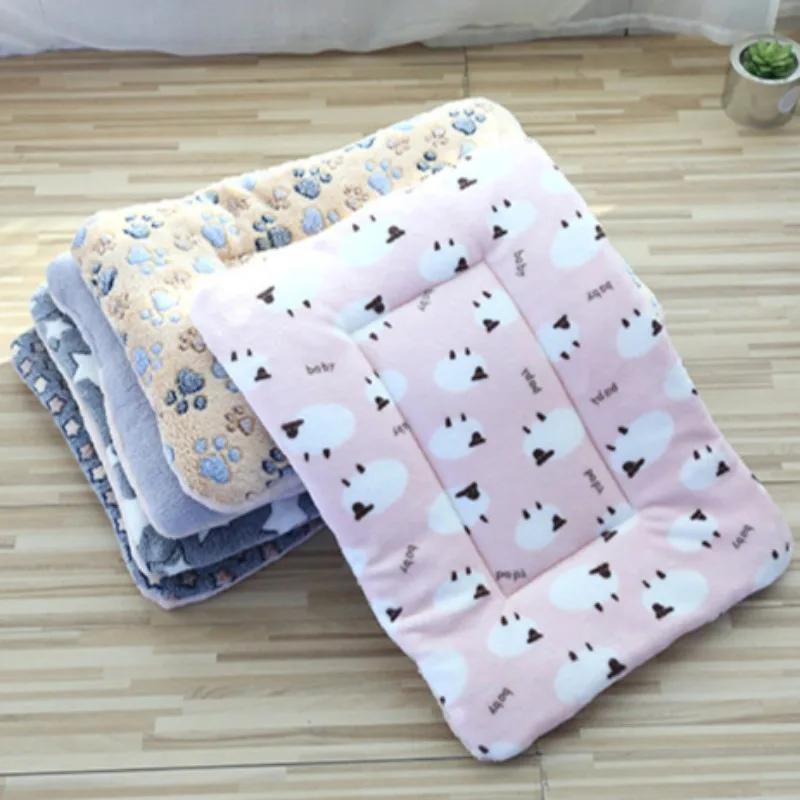 Weiche Katzenbettmatten, kurze Plüsch-Haustier-Schlafbettmatten für Katzen, kleine Hunde, niedliche Haustierunterlage, Decke, warmes Kätzchenkissen, Katzenzubehör