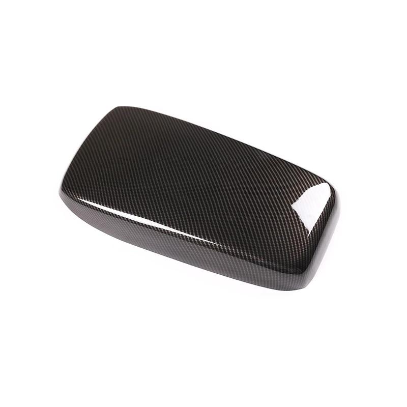 Carbon Fiber Style Car Center Armlehne Box Schutzabdeckung Trim Fit für Alfa Romeo Giulia Autoinnenausstattung