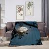 Internet Famous M Moon  Starry Night Blanket For Soft Throw Blanket for Picnic Bed Sofa Home Bedroom Cozy Warm Comfortable