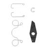 677 15741 01 Starter Pawl ABS Iron Outboard Drive Pawl Spring Set for 2 Stroke 4 to 5HP Outboard