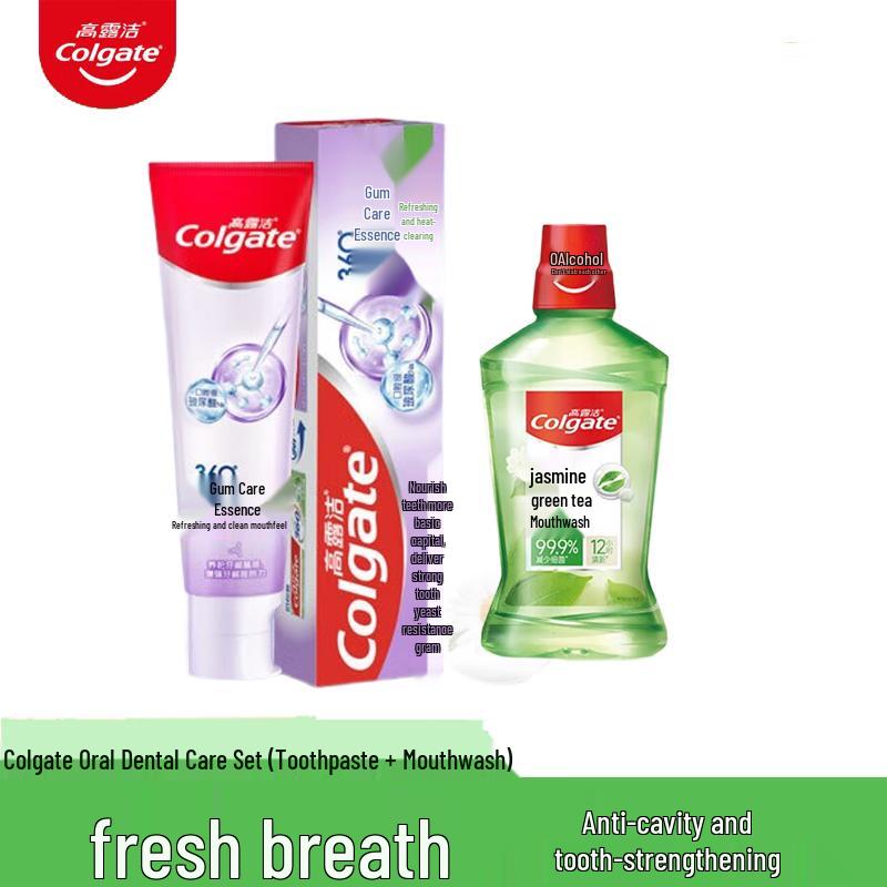 Colgate Soothing & Breath Freshening Toothpaste & Mouthwash Set