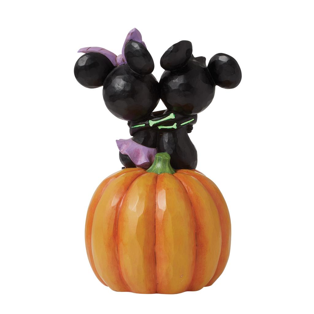 Disney Traditions Mickey & Minnie Scared Skeletons Halloween 6016596