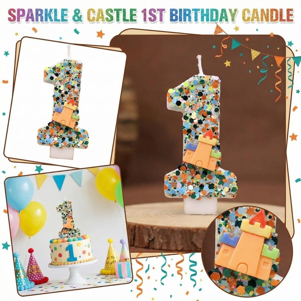 Fashion Cartoon Creative Birthday Candles Party Digital Candles