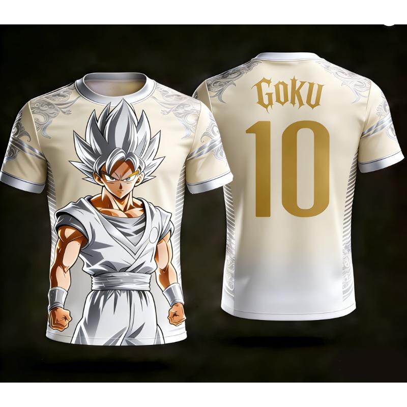 Dragon Ball Official 3D Printed AI Goku No.10 Jersey Adult Kid S-6XL Fashion Sports Wear