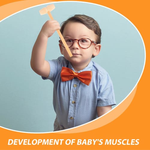 KESYOO Wooden Hammers, Mini Mallets, Ornamental Small Mallets, Wood Tools, Pack of 12 (Style A)