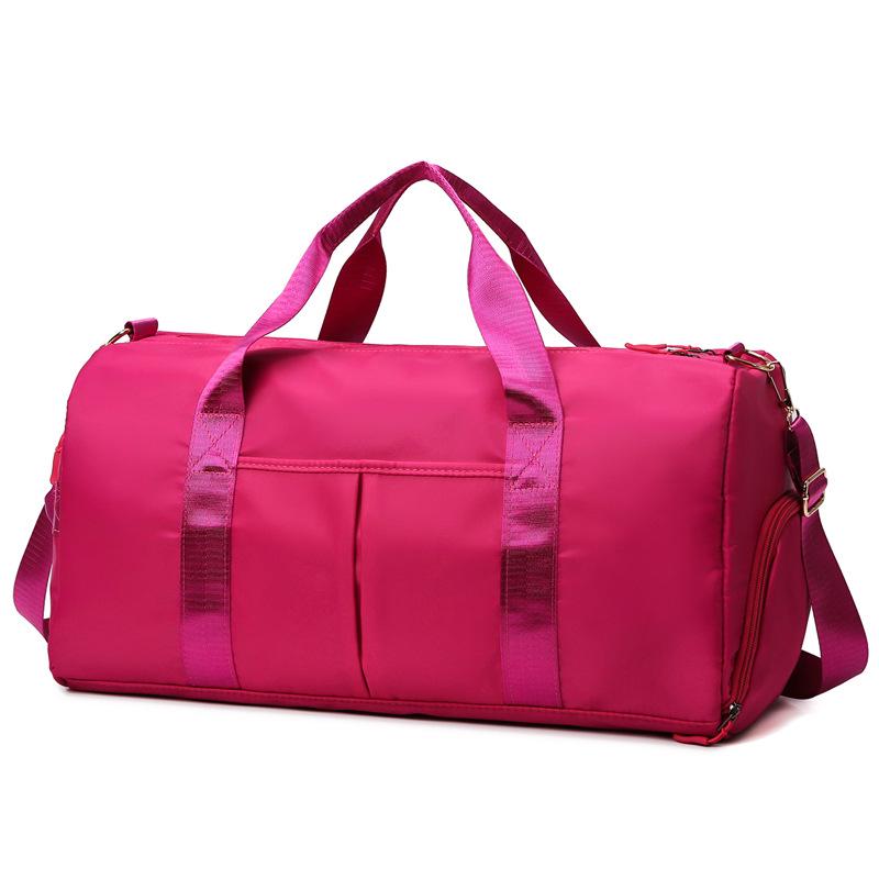 

Women s Nylon Sports & Travel Bag with Wet/Dry Separation - Single Shoulder Yoga & Fitness Bag