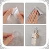 20-Pack Invisible Adhesive Hooks - Heavy Duty Clear Wall Hangers for Bathroom/Kitchen Organization, Damage-Free Removable Hooks for Towels, Utensils