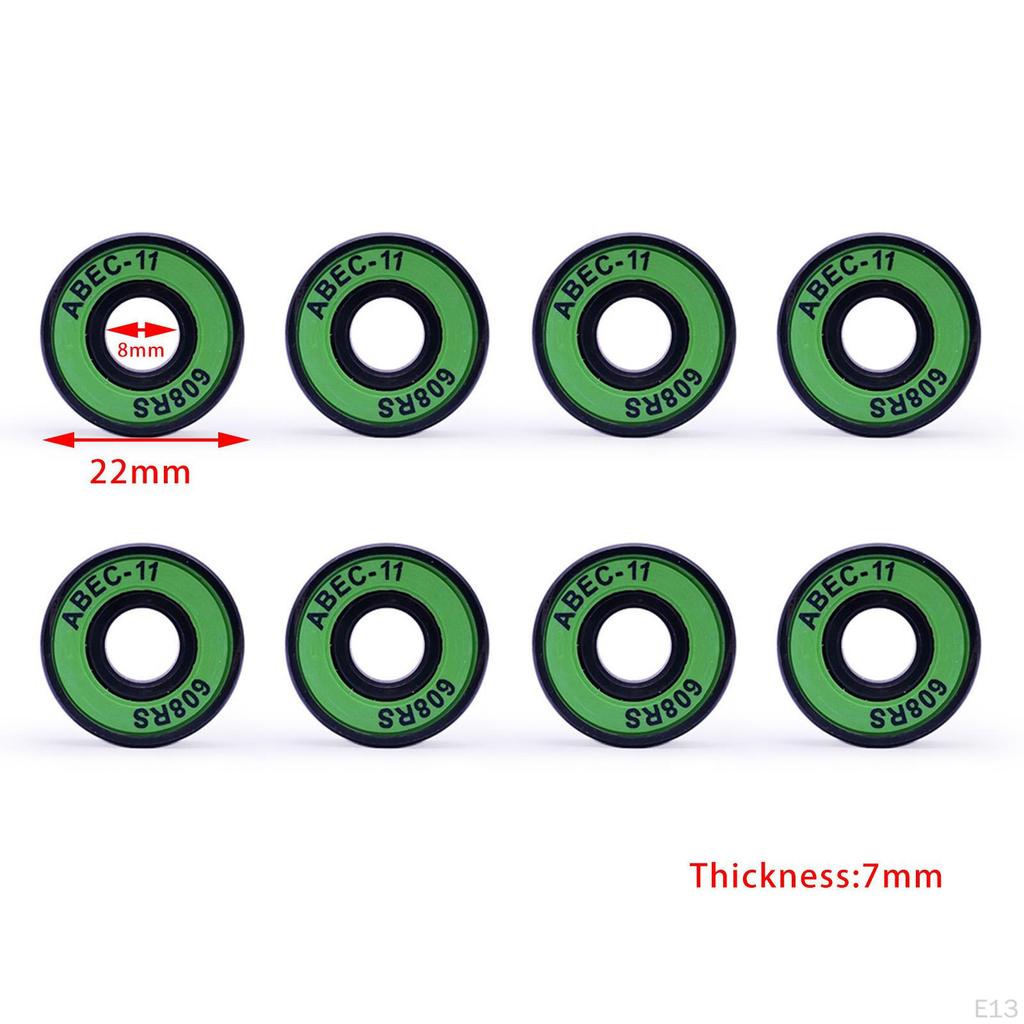 11 Skateboard Bearings, , Cruisers, Inline Skates, Roller Pre-Lubricated, Rating