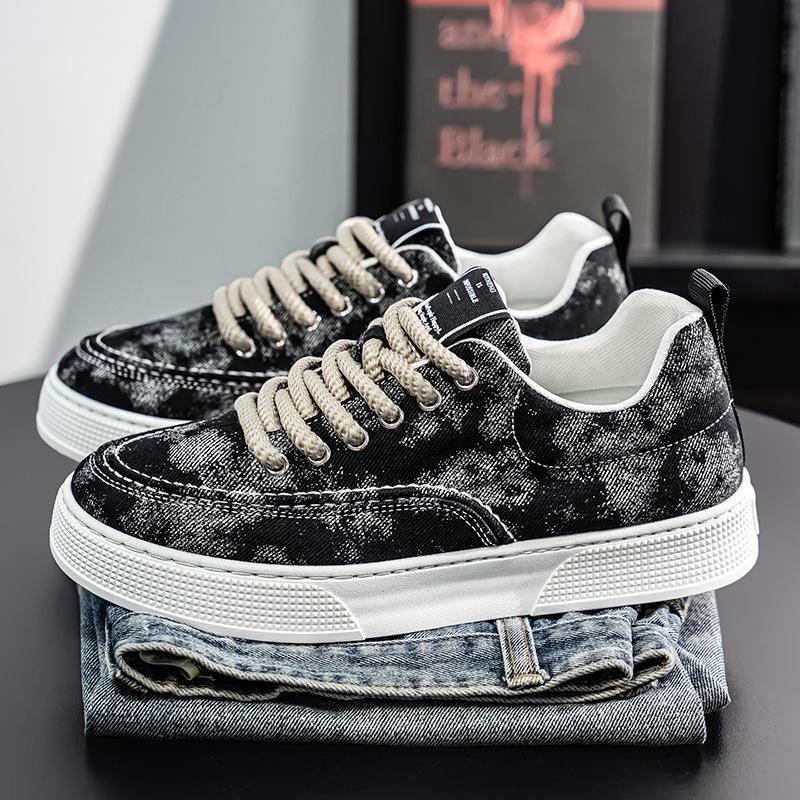 2025 Autumn Men's Trendy Canvas Shoes - Comfortable, Non-Slip, Wear-Resistant, and Breathable.