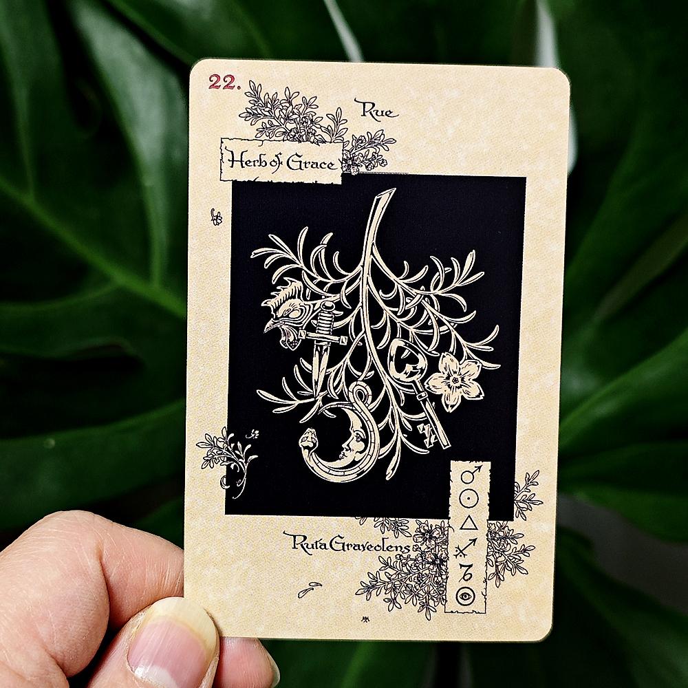 33pcs Magickal Botanical Oracle 10*6.5cm Plants From The Witch's Garden Cards