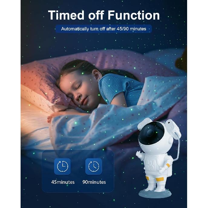 Astronaut Galaxy Projector for Bedroom, Star Projector Galaxy Light with Remote and Timer, Nebula Night Light Space Projector for Ceiling, LED Galaxy