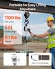 Manual Lever Chain Hoist, 1/2T 500KG Capacity Heavy Duty Come Along, 1.5M Lift G80 Alloy Steel Chain With Dual Pawl Mechanical Brake, 360° Rotating