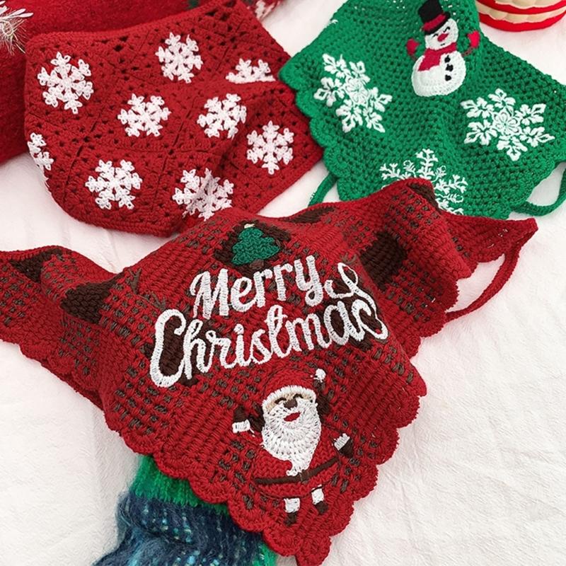 Hair Scarf Knitted for Christmas Creative Snowflake Headband Birthday Gift