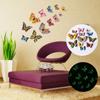 12pcs Glow-in-the-dark Double Layer Magnetic Butterfly Set 3d Three-dimensional Wall Height Simulation Butterfly for Decoration