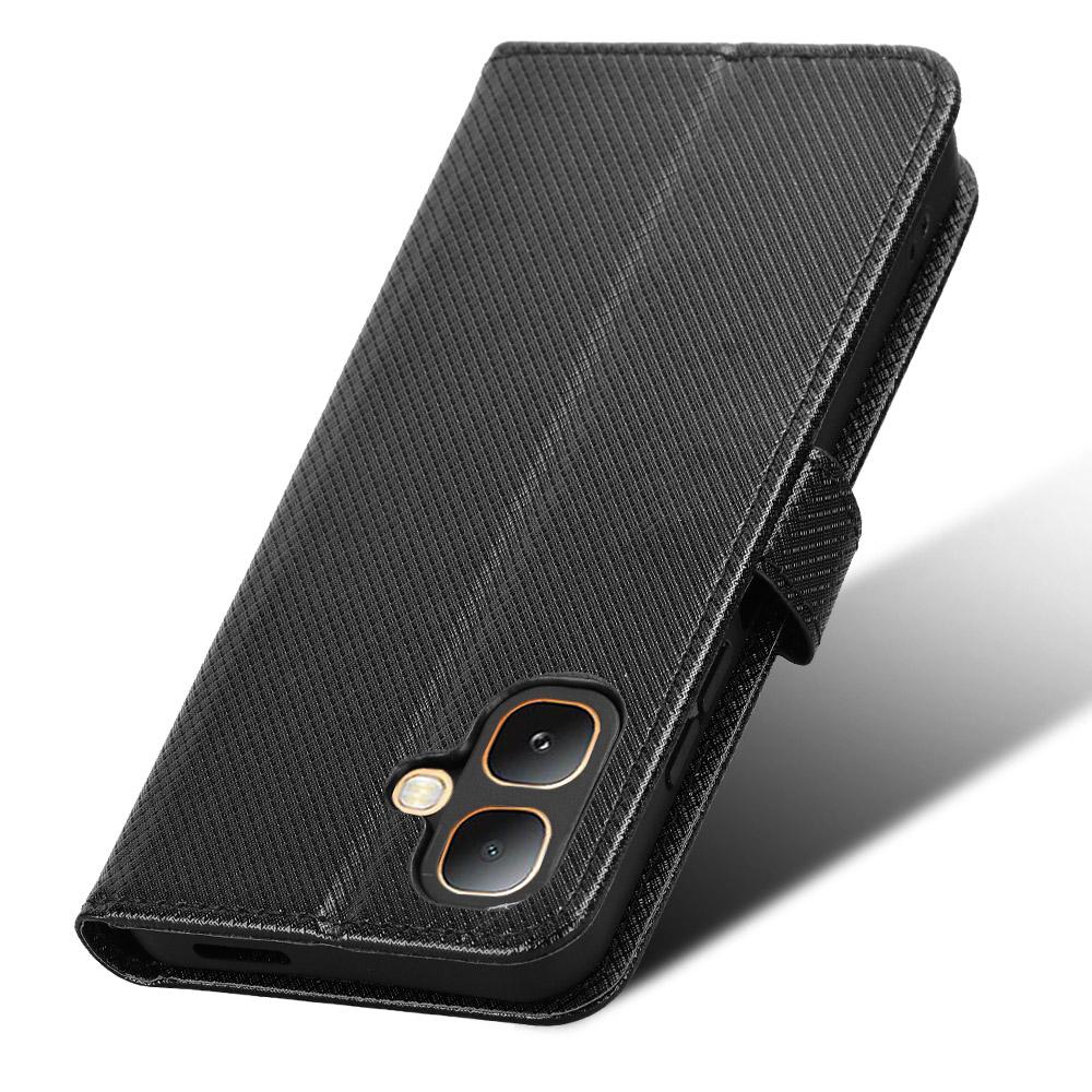for Infinix Smart 20 4G Wallet Case with Kickstand & Card Slots Diamond Texture Leather Cover