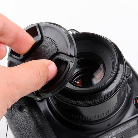 Universal Camera Lens Impact Resistant Simple Cap Protector Installation Snap-on Front Lens Cover
