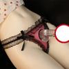 Herren Tangas Erotische Dessous Spitzenhöschen Gay Bowknot Easy Sex Penis Aushöhlen Unterwäsche