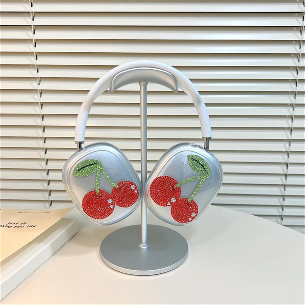 Luxury Flash Diamond Shiny Case for AirPods Max Headphones,Transparent Accessories Ultra Soft TPU Protective Cover for AirPods Max Gift fit in Girls