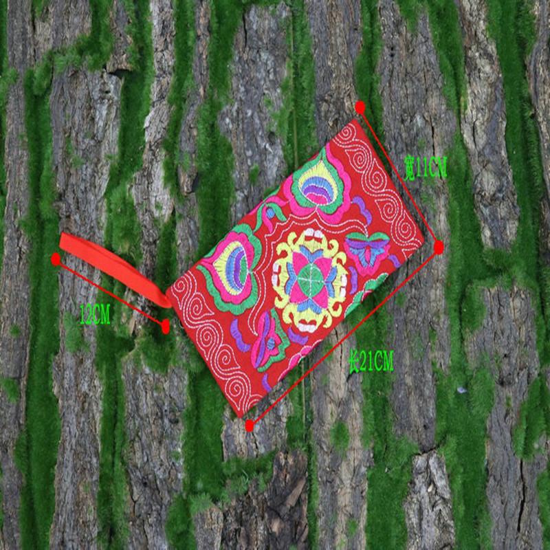 Women Ethnic Handmade Embroidered Wristlet Clutch Bag Vintage Purse Wallet With Elegant Detailing
