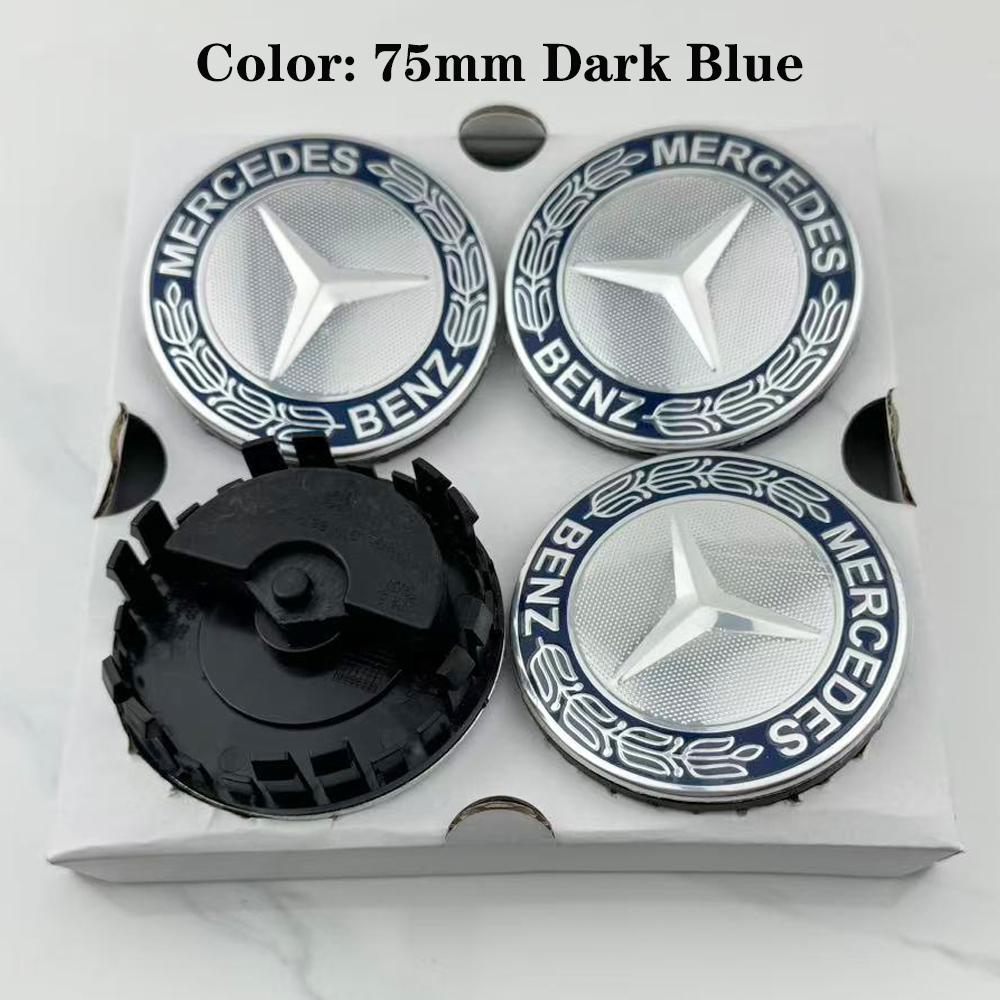 BETI1 for Mercedes Benz C E A B S Class GLE GLA GLB GLC GLS AMG W203 W204 W205 W176 W177 4Pcs 75MM Floating Wheel Center Caps Hubcaps