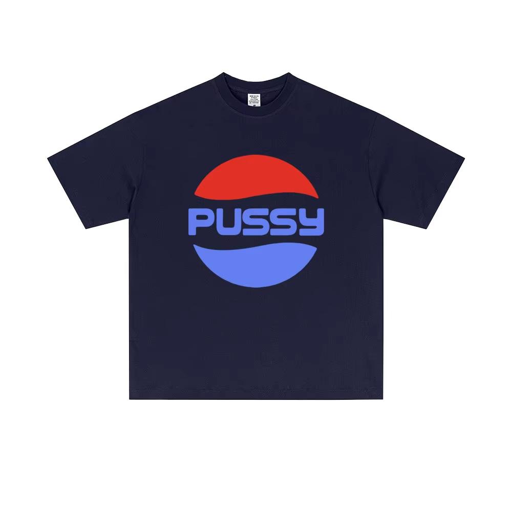 Funny Pussy Meme Graphic Tshirt Unisex Women CasualTshirt Unisex High Quality Soft Cotton T Shirts Male Vintage Streetwear