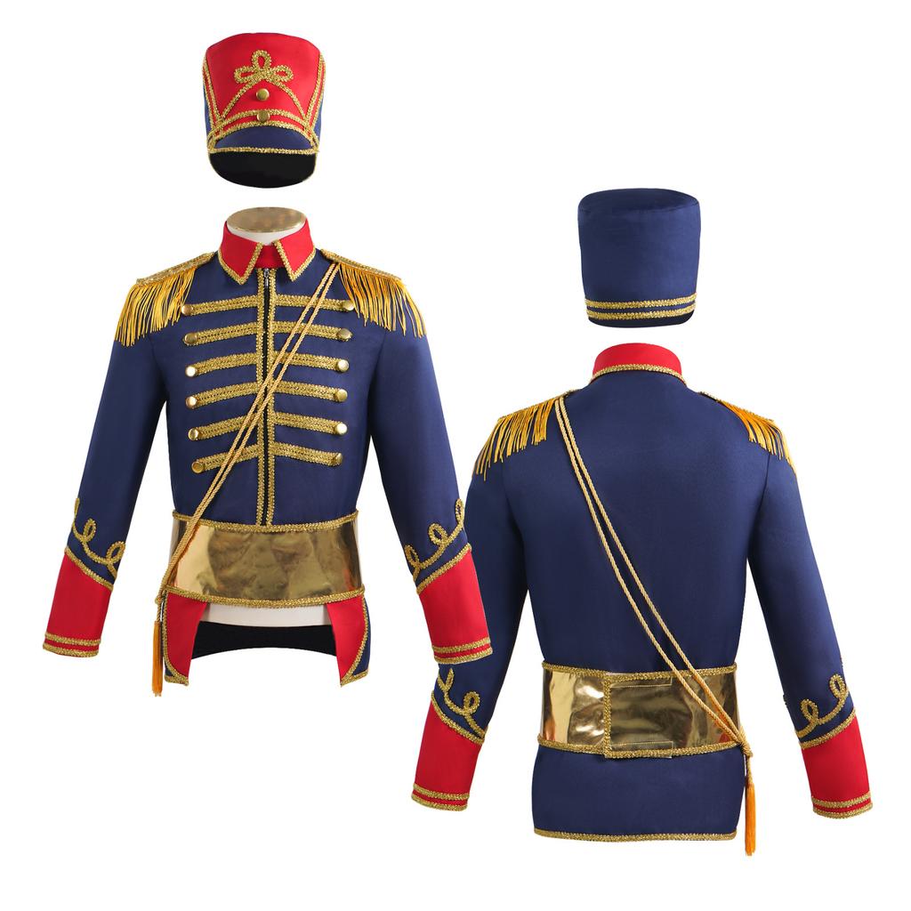 Halloween cosplay costume European handsome court show top hat European top