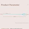 New 3mm Silicone Straw Brush Extended Silicone Drinking Straw Cleaner Brush Free Bending Cleaning Tool Bottle Straw