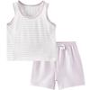 TONGTAI Baby Summer Cotton Sleeveless Top & Shorts Set