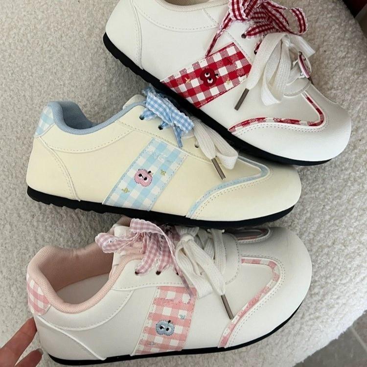 Pink Puff Board Shoes Female Ugly Cute 2025 Summer New Chic Niche Design Korean Version of Student Sports Little White Shoes