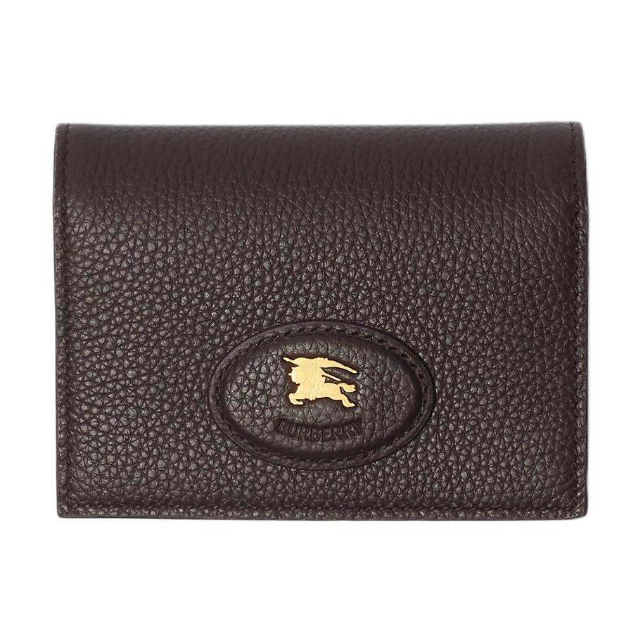 Burberry Bloomsbury Logo Classic Calfskin Card Holder Men Accessories Mud-Brown 81204911
