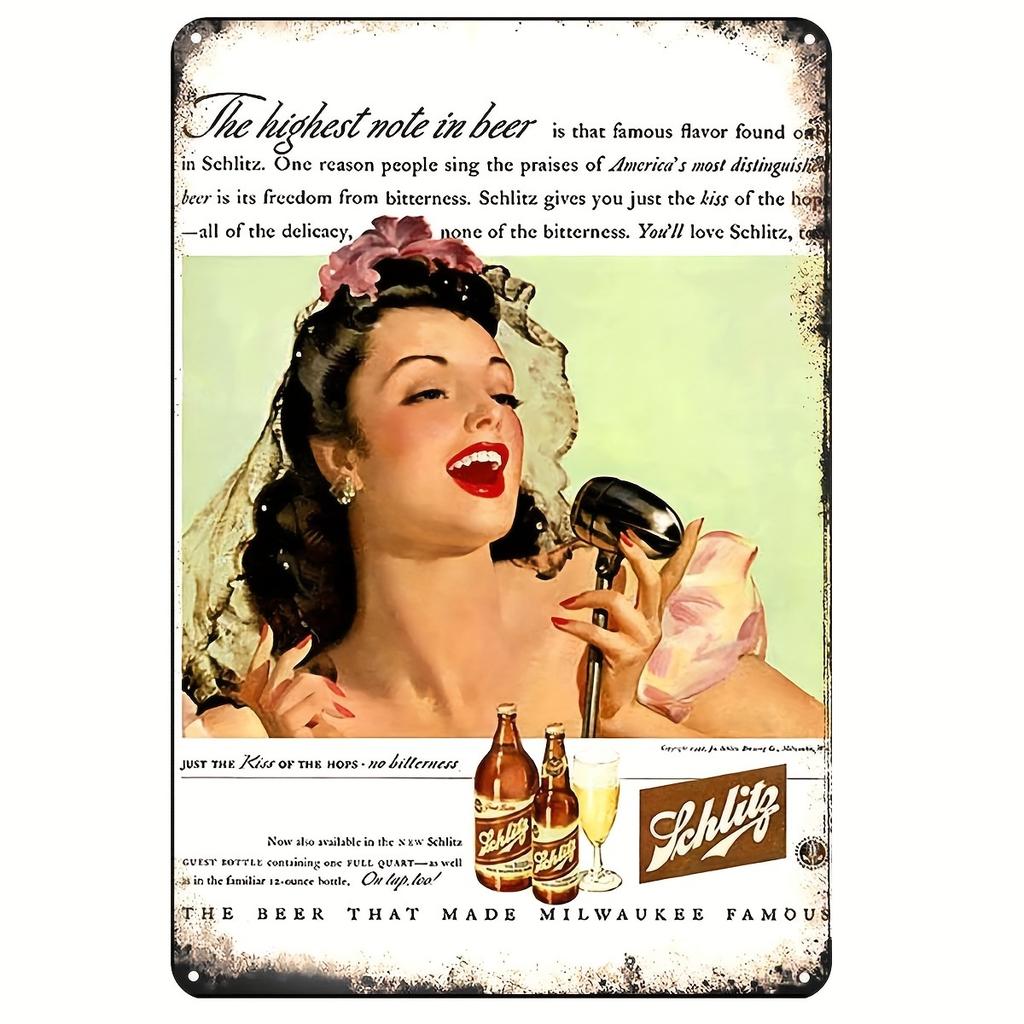 Corona Beer Vintage Metal Aluminum Sign Plaque Metal Weather Resistant Wall Art for Home Bar Cafe Garden Farmhouse Decor