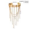 New Creative Retro Multilayer Rhinestone Tassel Link Pendant Upper Arm Bracelet for Women Wed Open Cuff Bangles Jewelry New