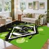 Borussia Mönchengladbach Design Crystal Velvet Rug Soft Decorative Mat for Bedroom Entrance