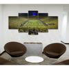 5 Stück Michigan Wolf Football Poster HD Druck Leinwand Wandkunst Bilder Dekoration Zubehör Wohnzimmer Heimdekoration Gemälde