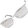 Silver X Gray Mirror Half Eyeglasses Fashion Glasses A Stylish and Cool Choice for Men and Available In and Tinted Lightweight and Available In Small
