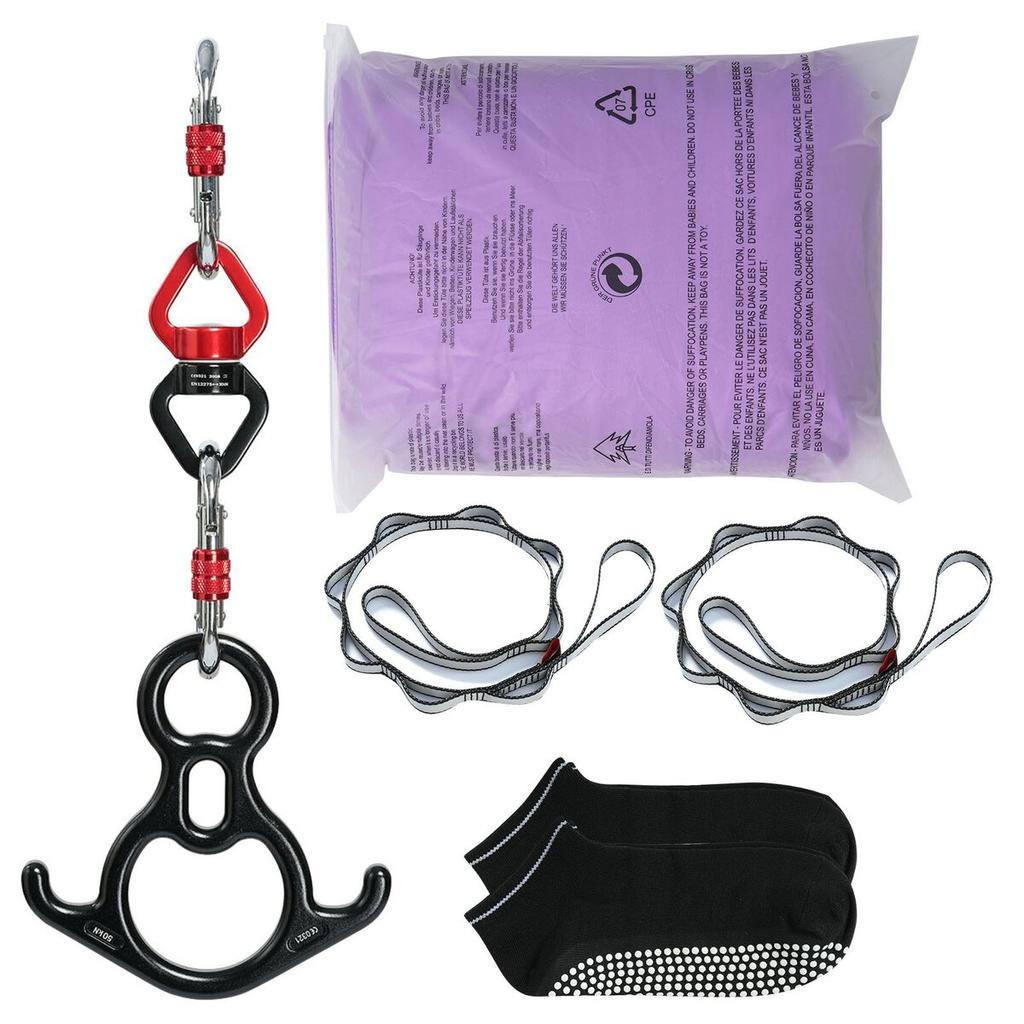 Aerial Silk & Yoga Swing, 8.7 Yards, Aerial Yoga Hammock Kit with 100gsm Nylon Fabric, Full Rigging Hardware & Easy Set-up Guide, Antigravity Flying