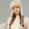 Winter New Mink Hair Lei Feng Hat Korean Version Cute Fox Hairball Casual Face Small Warm Ear Protection Fur Hat