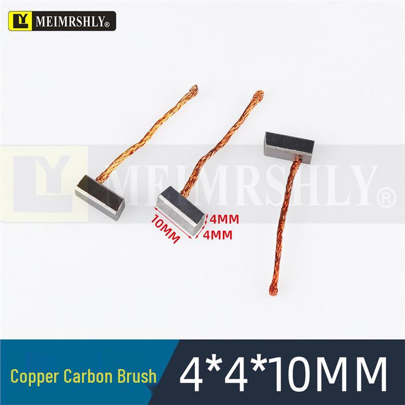 Compatible Carbon Brushes for Valeo, Remy, Jenory, Hanla Alternators - 4.5x6.5x17 mm, High Wear Resistance