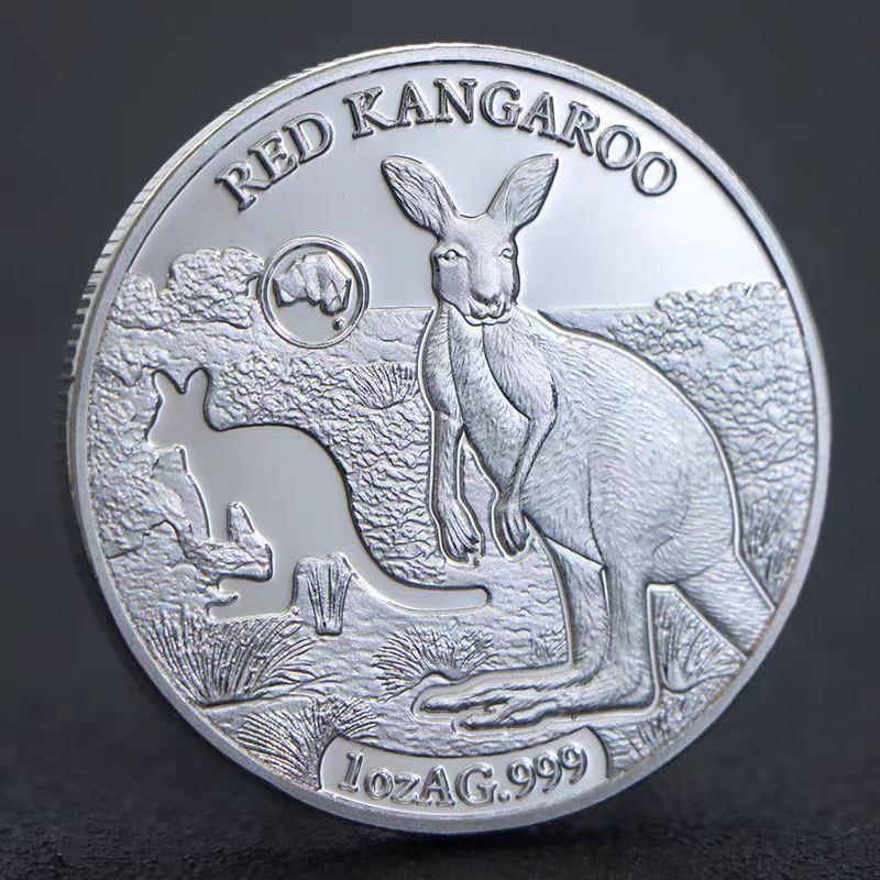 

Australian Animal Koala Commemorative Coin, Kangaroo, Crocodile, Queen s Head, Copper Silver Plated