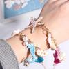 Ornaments Shell Starfish Bracelet Imitation Pearl Natural Conch Beach Bracelets  Women