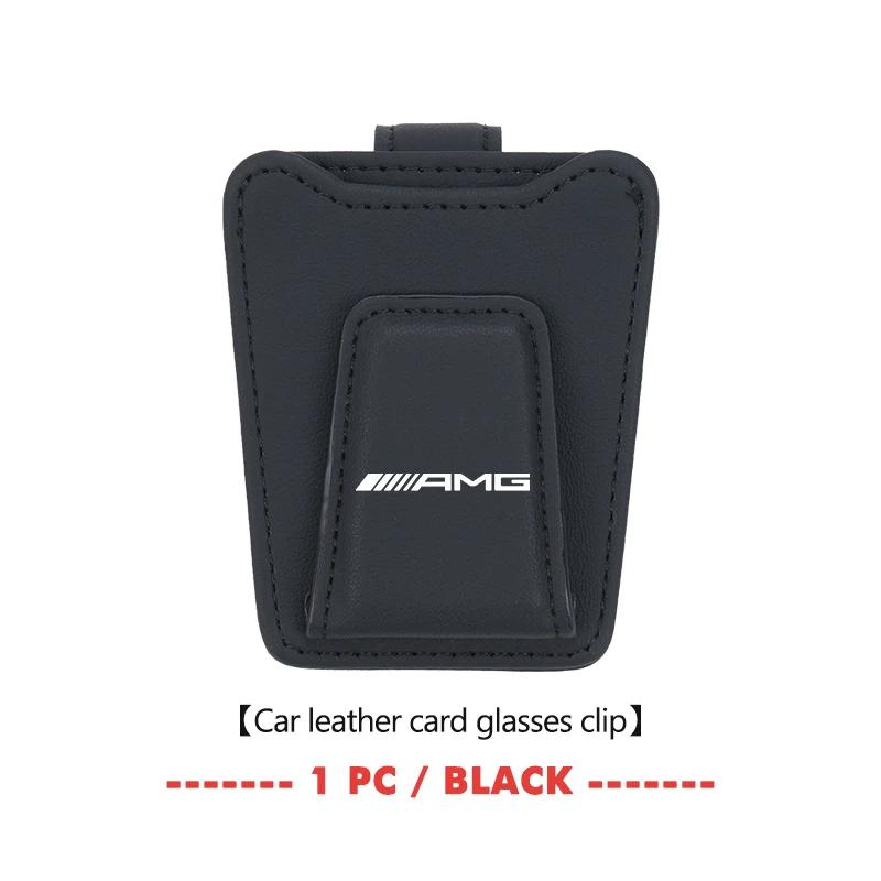 Magnetic Car Sun Visor Glasses Holder Ticket Card Hanging Clip For Mercedes Benz AMG C180 C300 W124 W176 W177 C200 C260 GLC CLE BF1