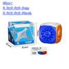 Six-Color Magic Bean Cube Fidget Toy Kid Magic Cube Rotating Solve Logical Thinking Brain Challenge Fingertip Stress Relief Toy