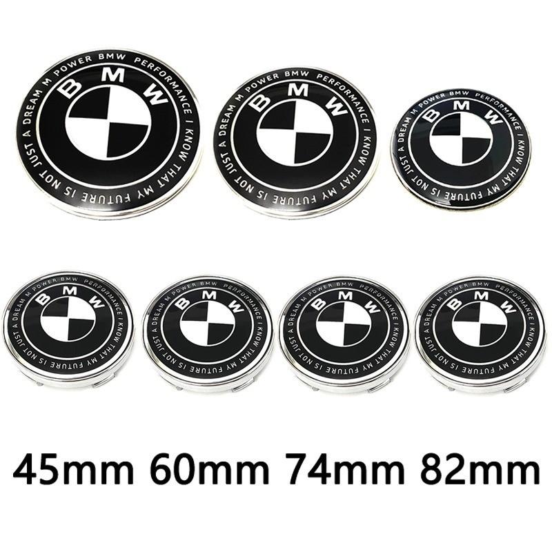 FA67Pcs 82mm 74mm 60mm 45mm Used For The 50th Anniversary Of BMW/new Black And White Badge ABS Badge For Wheel Rim And Hub Cap
