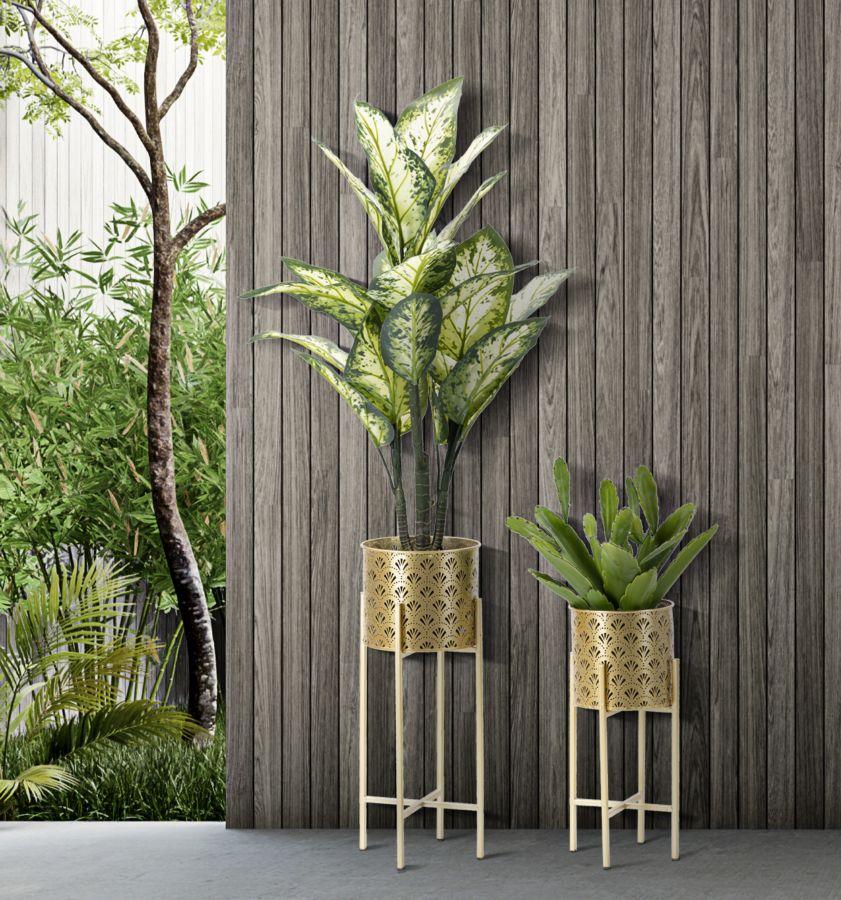 Vase Holder Golvy Set 2Pcs -B- Cm Ø 21X52-19X42