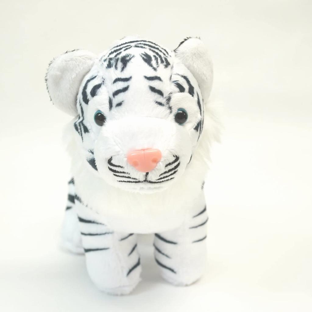 TST Advance Exciting Illustrated Book White Tiger Plush Toy 10076
